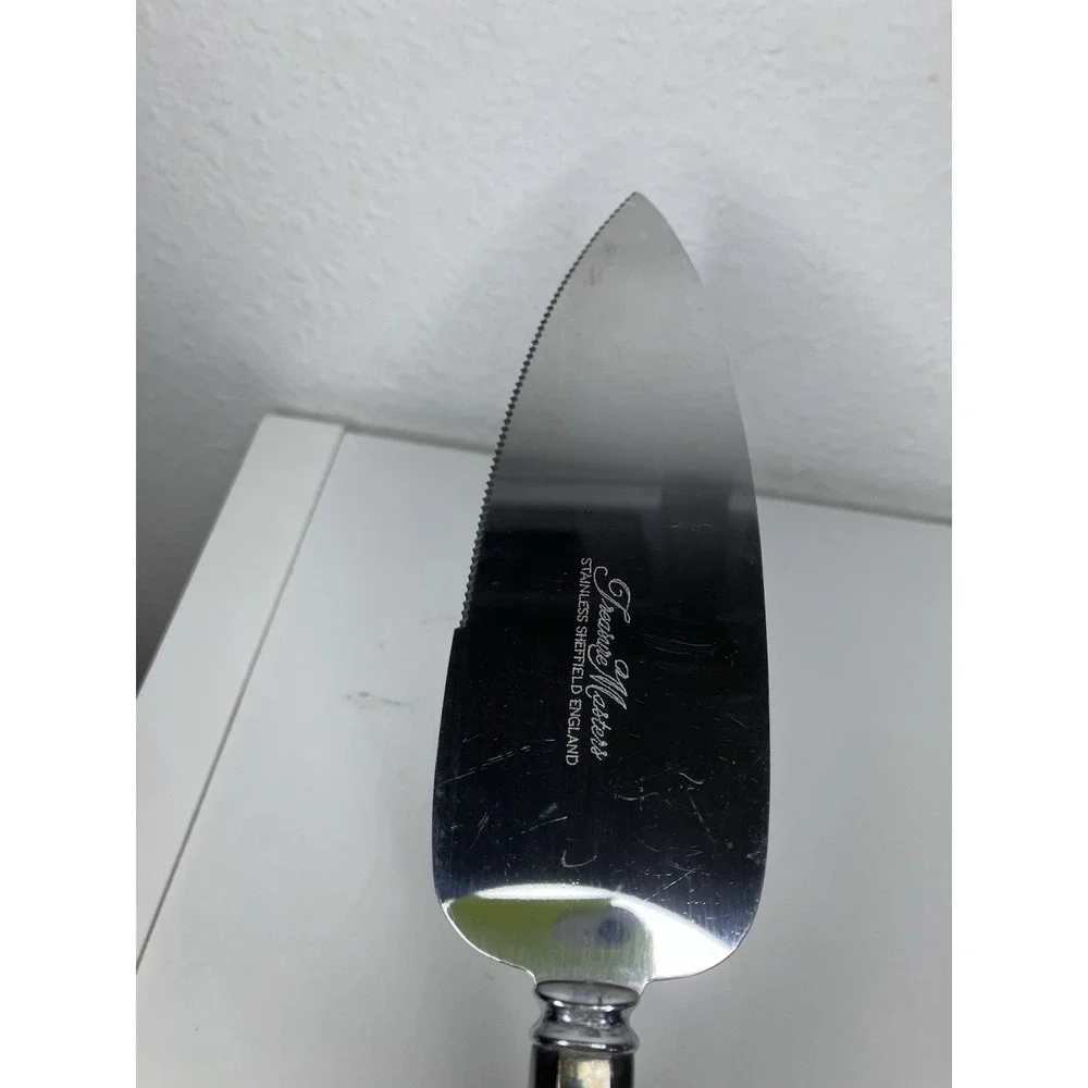 Treasure Masters Sheffield England Steel Wedding Cake Server Utensils